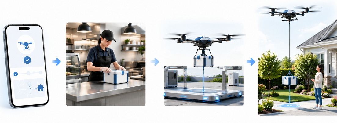 2Drone Delivery Workflow From Order To Handover 2Drone Delivery Workflow From Order To Handover