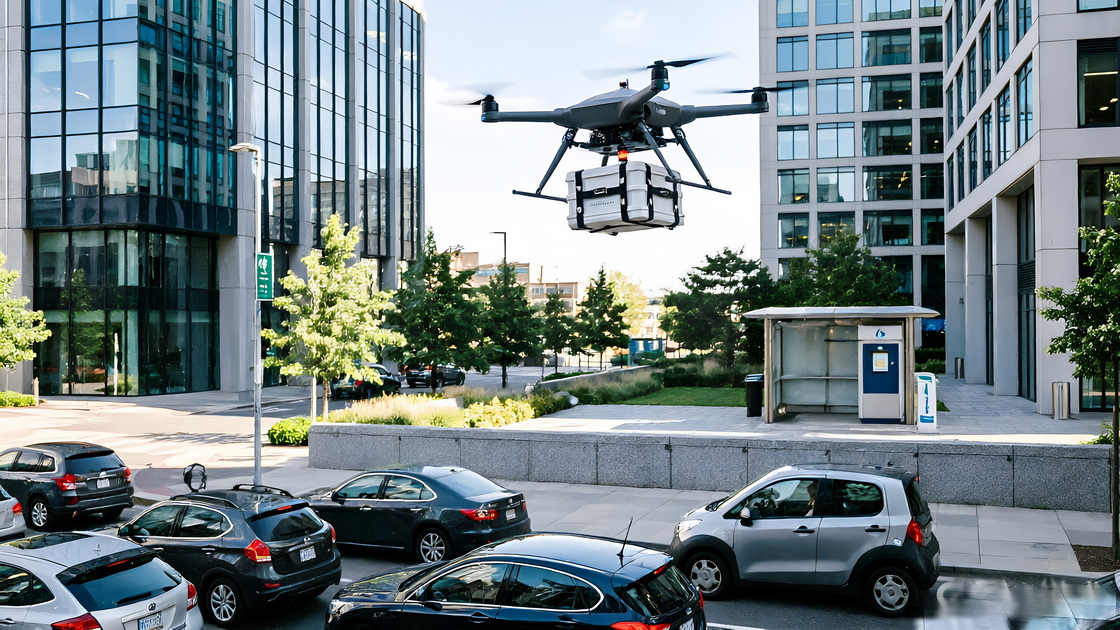 1Drone Food Delivery Versus Car Delivery 1Drone Food Delivery Versus Car Delivery