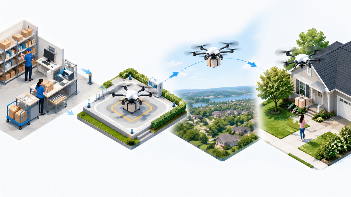 3Retail Drone Delivery Workflow 3Retail Drone Delivery Workflow