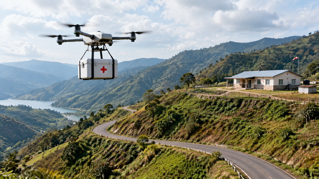 3Urgent Medical Delivery Across Difficult Terrain 3Urgent Medical Delivery Across Difficult Terrain