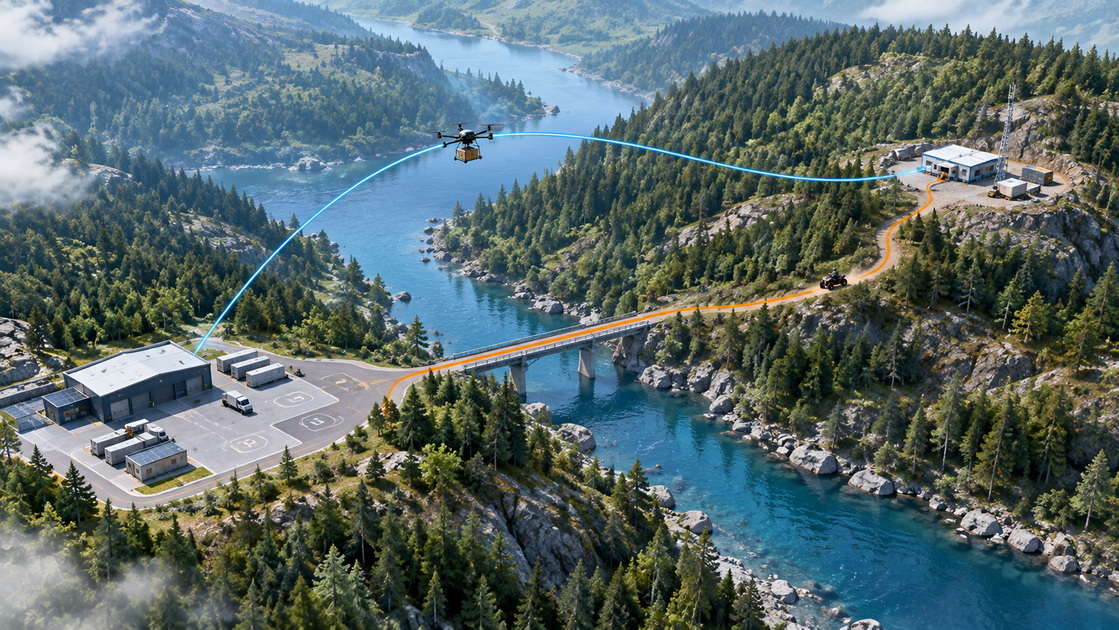 Heavy Lift Drone Vs All-Terrain Vehicle for Remote Equipment Delivery