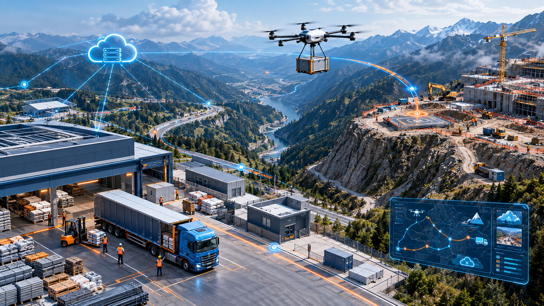 Drone Large Cargo Transport Vs Road Freight for Isolated Construction Projects