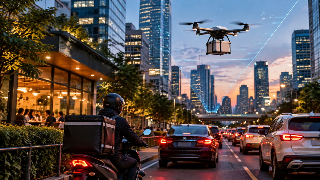 Drone Food Delivery Vs Motorcycle Delivery for Peak-Hour Urban Orders