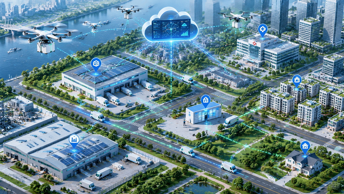 Logistics Drone Vs Delivery Van for Last-Mile Delivery in Congested Cities