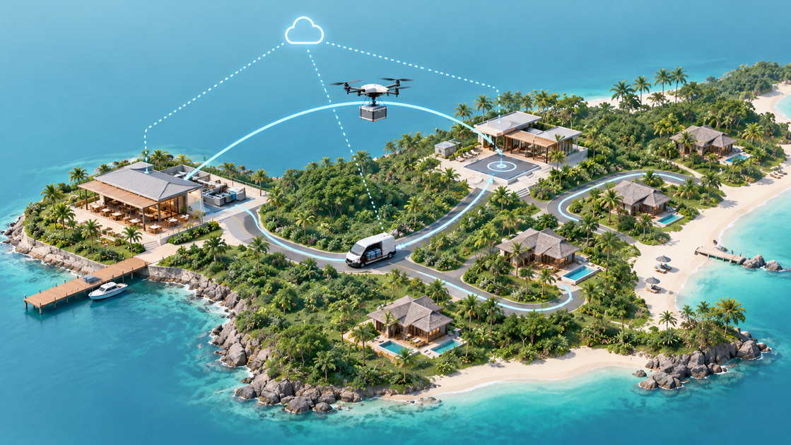 3Hybrid Resort Food Delivery Network