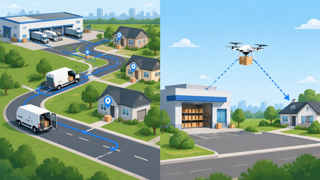 Drone Logistics Solution Vs Traditional Warehousing Networks for Distributed Delivery