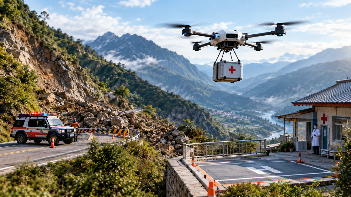 Drone Delivery Vs Truck Delivery for Mountainous Supply Routes